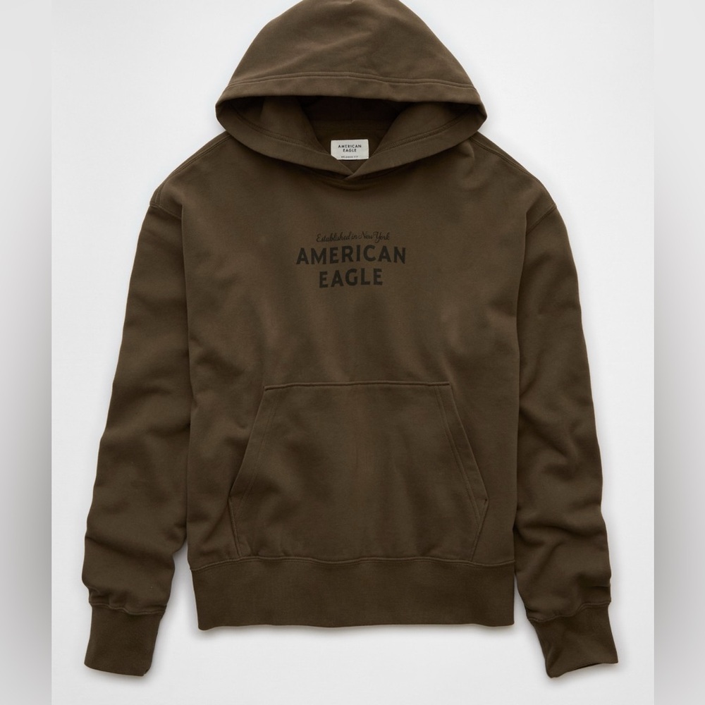 American Eagle Brown Hoodie dark brown
